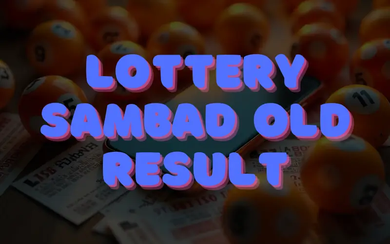 lottery sambad old result